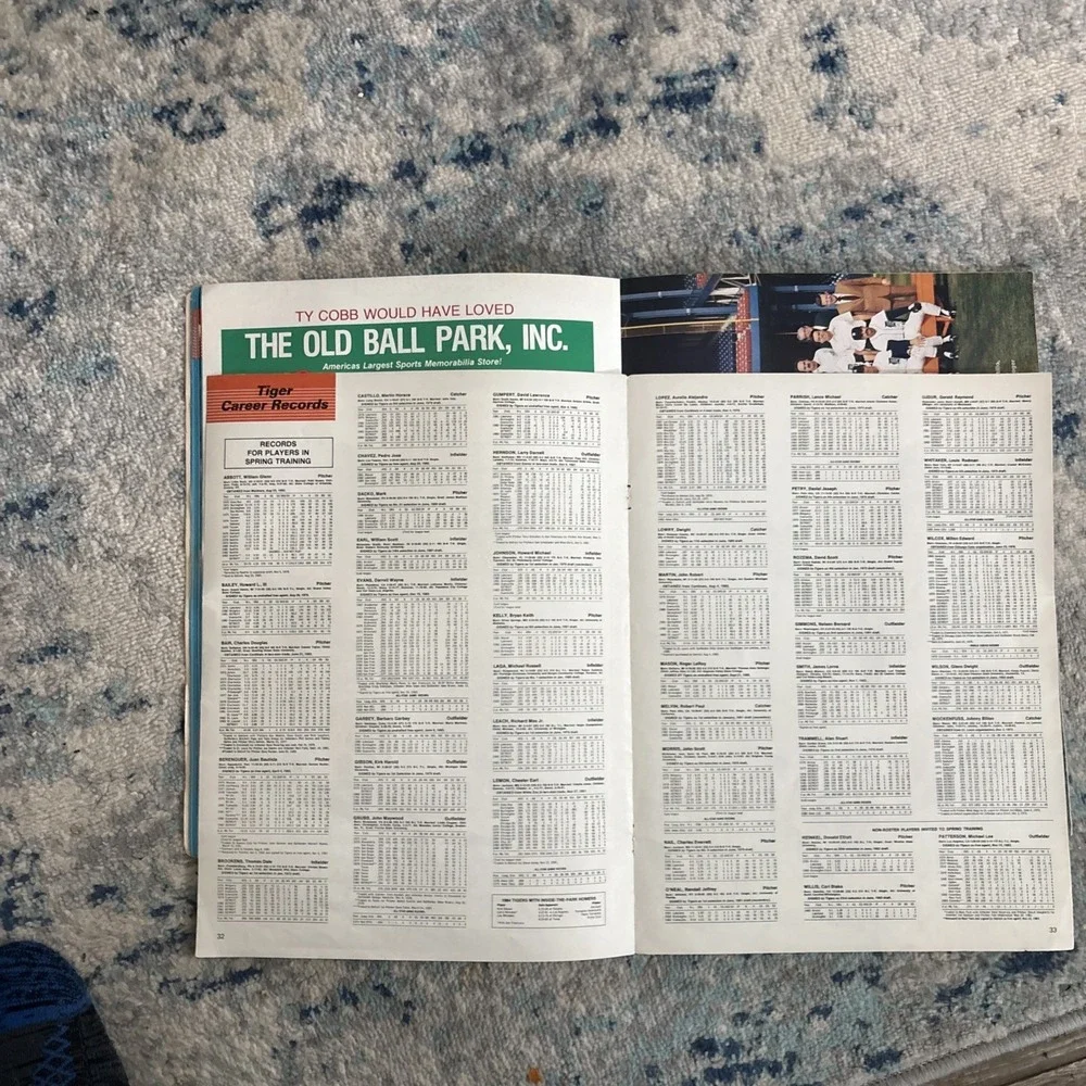 ORIGINAL 1984 DETROIT TIGERS YEARBOOK DECENT CONDITION WORLD CHAMPIONS